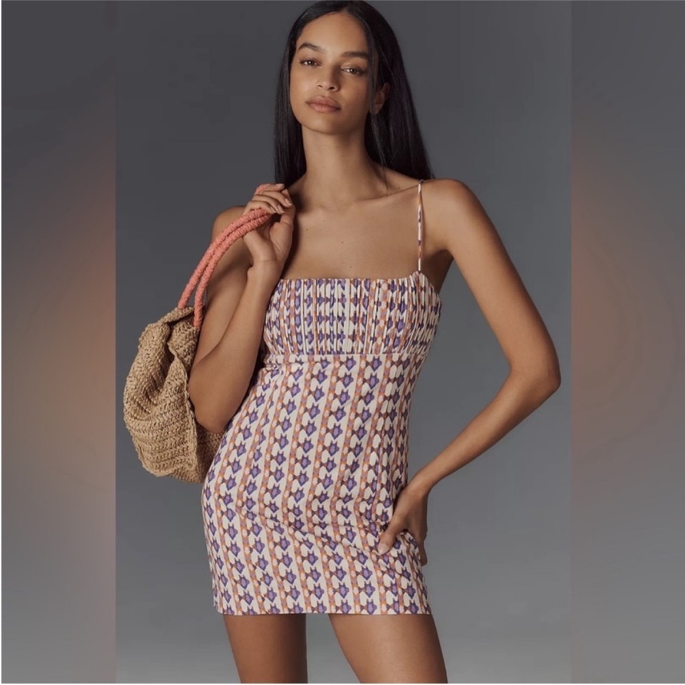 NWT The Ophelia Sleeveless Linen‎ Slim Mini Dress by Maeve size 14